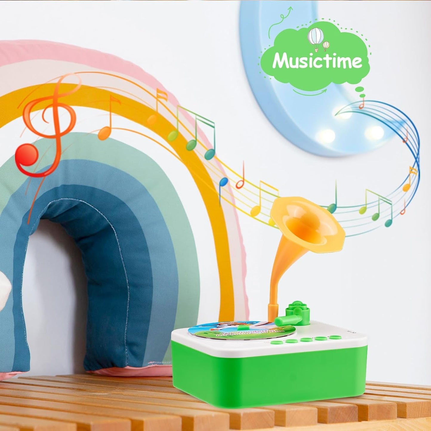 πΆπ Kids Phonograph β 96-Card Storytelling Music Toy for Toddlers & Kids π