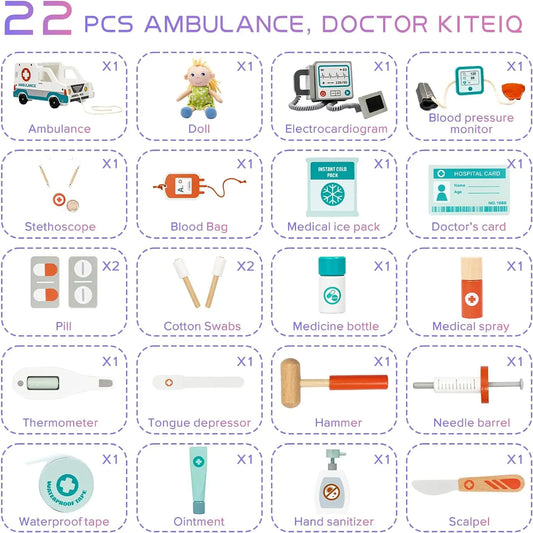 Ambulance Doctor Set with Blood Pressure Machine