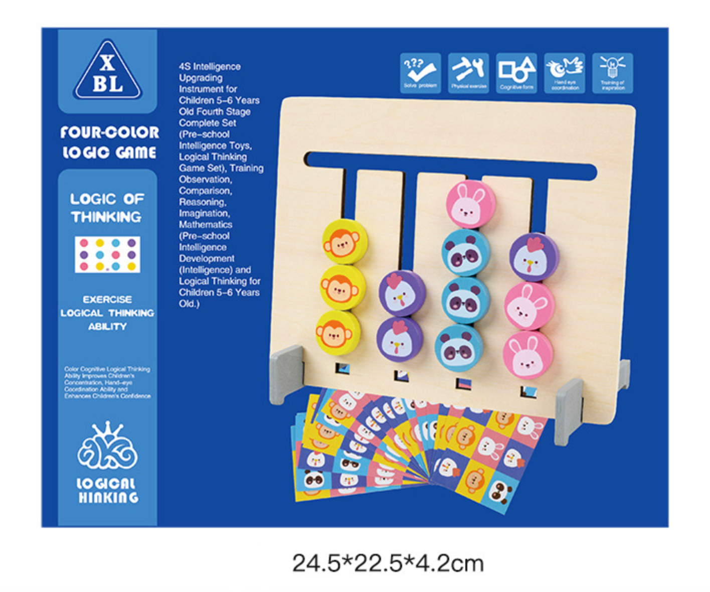 Four Color Logic Game Early Educational Toy