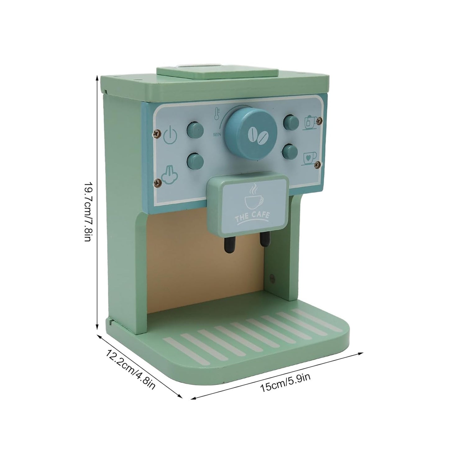Wooden Coffee Maker Toys Kids Simulation Coffee Maker Pretend Playsets
