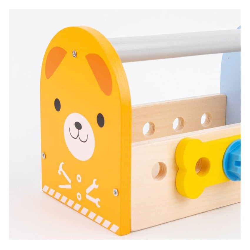 Wooden Portable Tool Box Play Set Toy for Kids