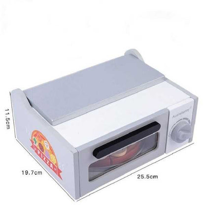 27pcs Pizza Wooden Toys Cooking Simulation Tableware Pretend Play Toy