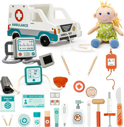Ambulance Doctor Set with Blood Pressure Machine