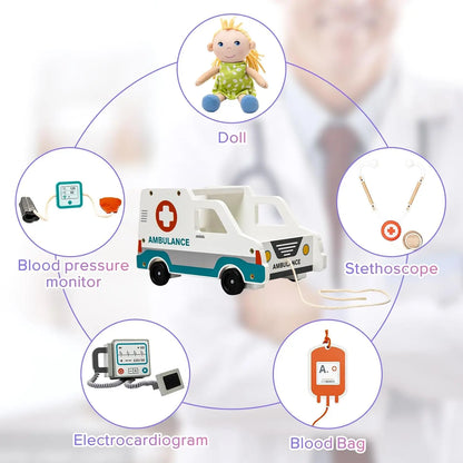 Ambulance Doctor Set with Blood Pressure Machine