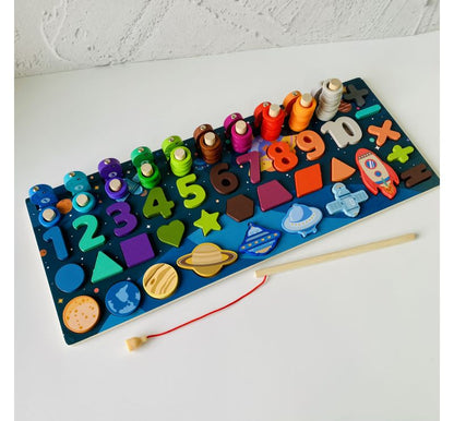 Logarithm Busy Board – Space Theme