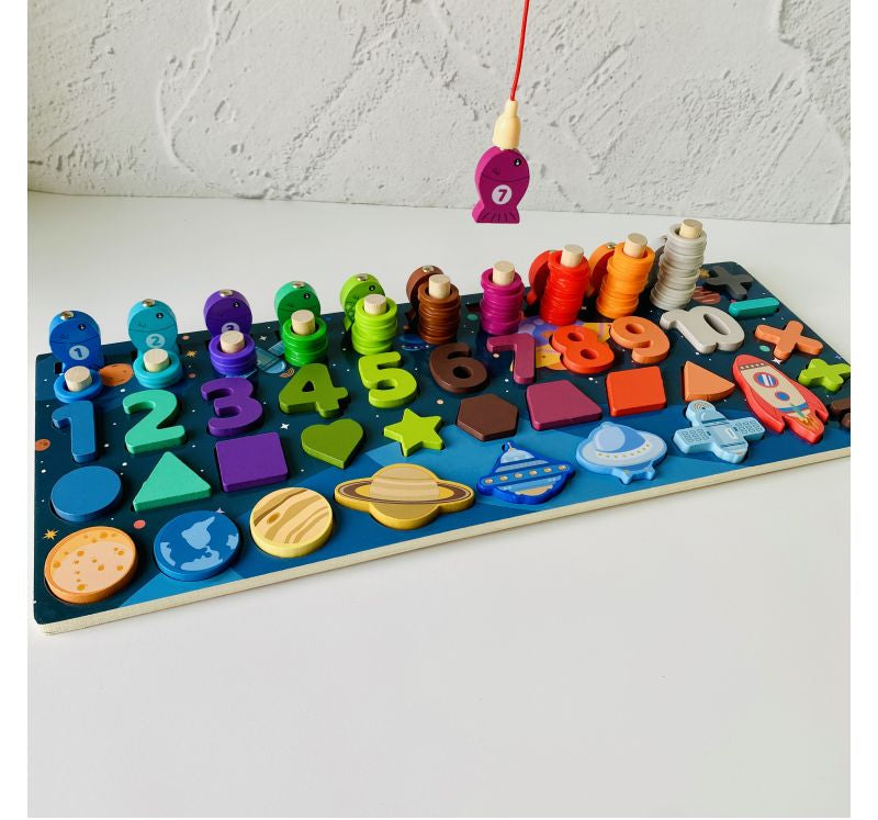 Logarithm Busy Board – Space Theme