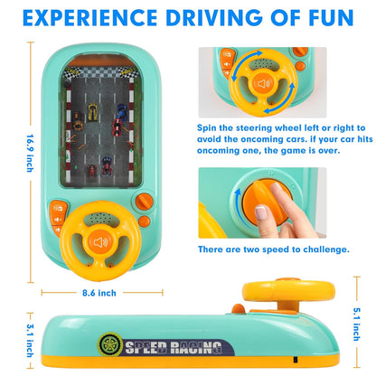 Baby Racing Car Adventure Game Toy with Steering Wheel Racing Car Toys for Child