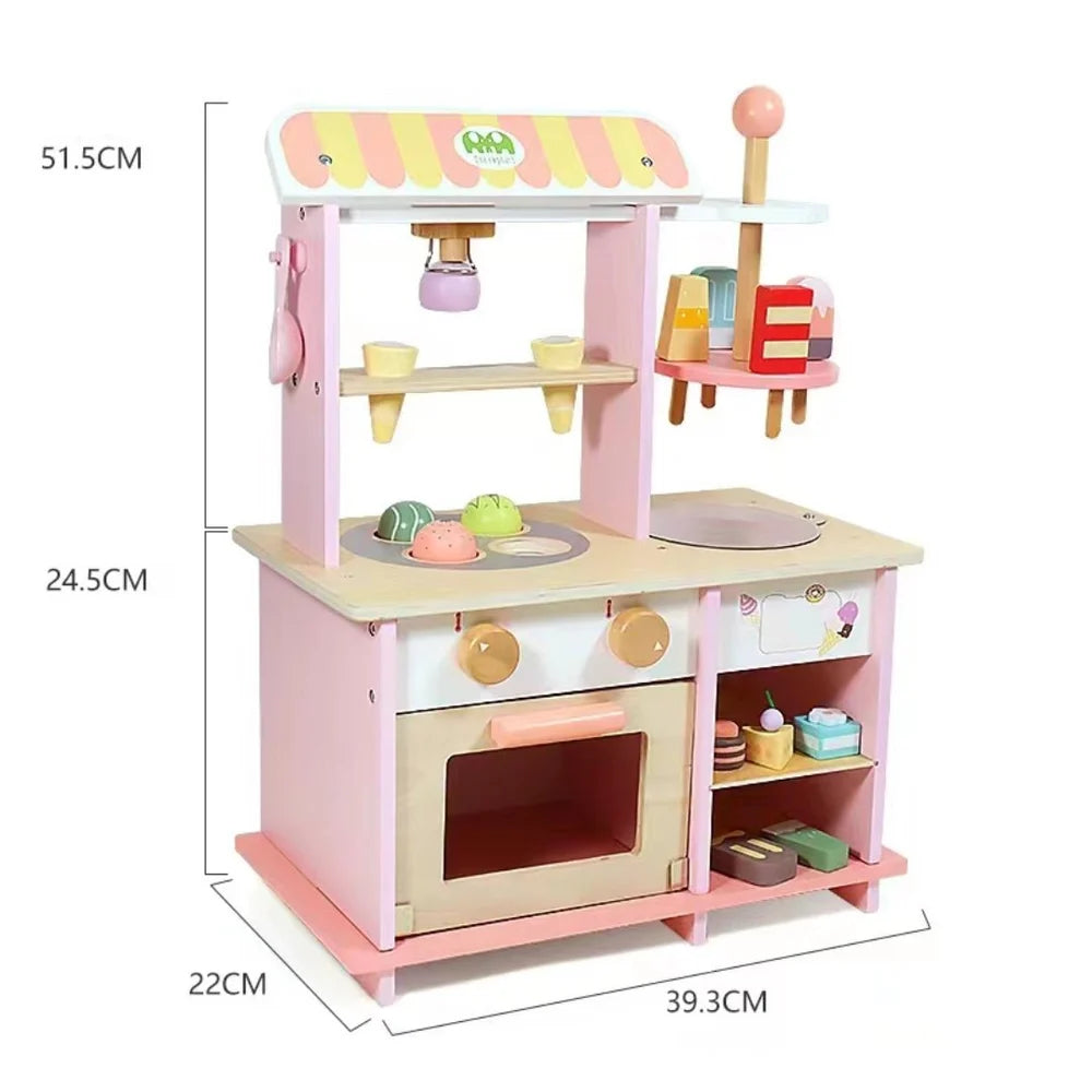Wooden Ice cream Dessert Shop