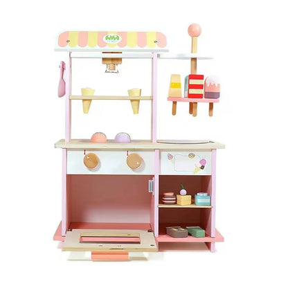 Wooden Ice cream Dessert Shop
