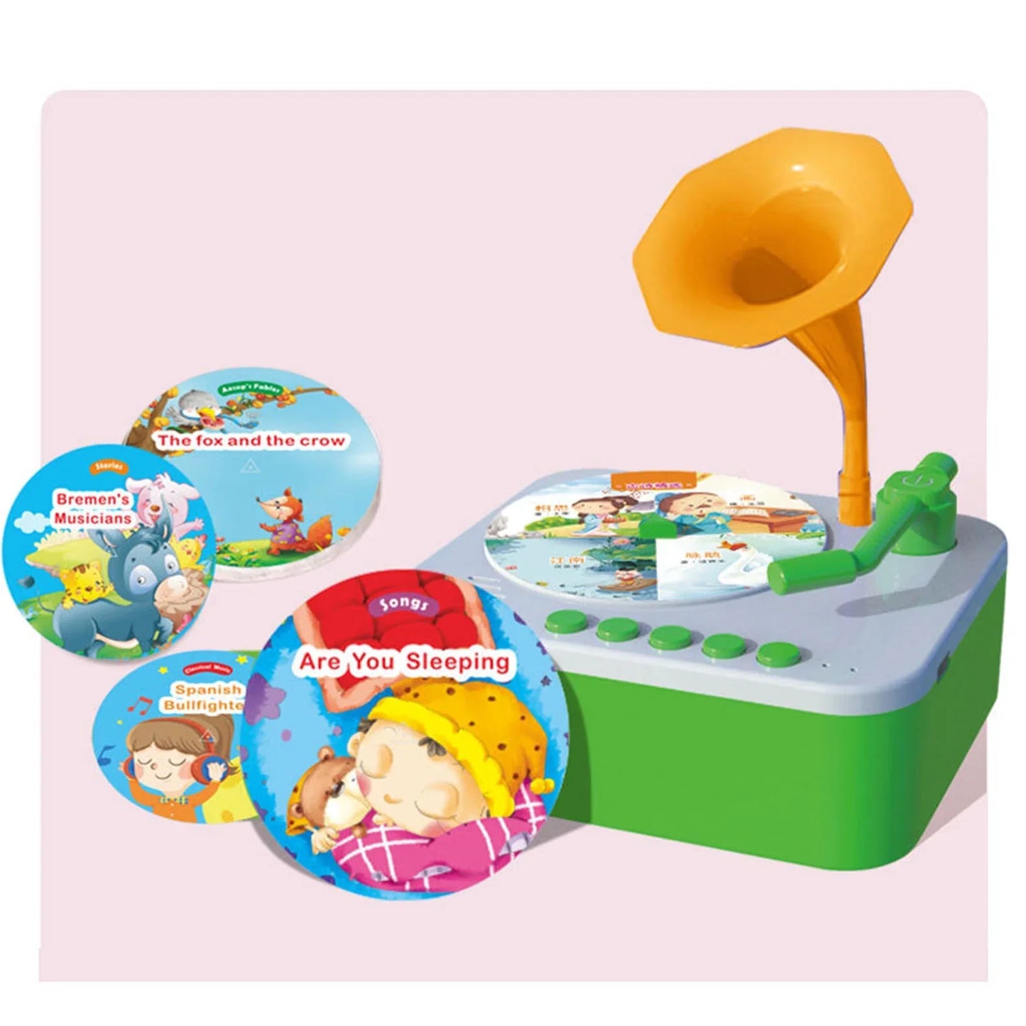 Multifunctional Kids' Educational Gramophone - Stories, Rhymes & Voice Recorder