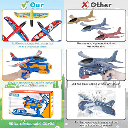 3-in-1 Air Plane Launcher Toy