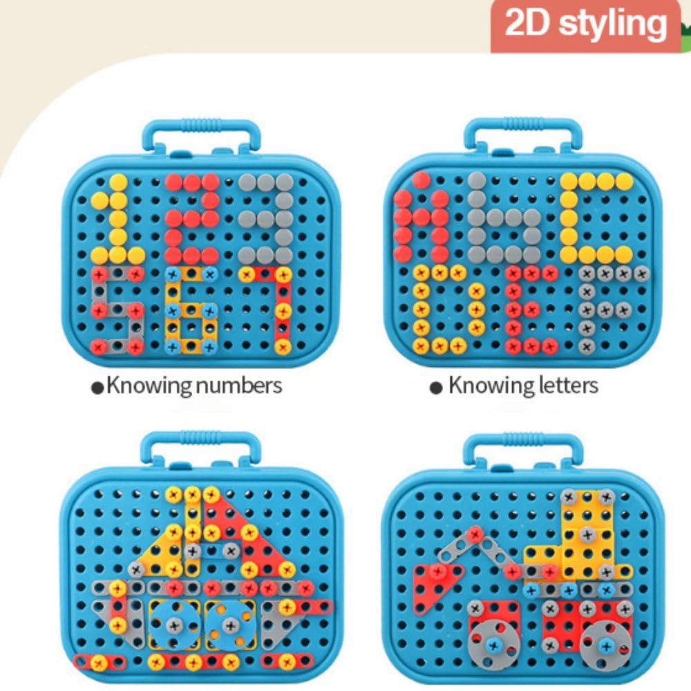 DIY Electric Drill Screw Tool Set-Mosaic Puzzle 228 pcs