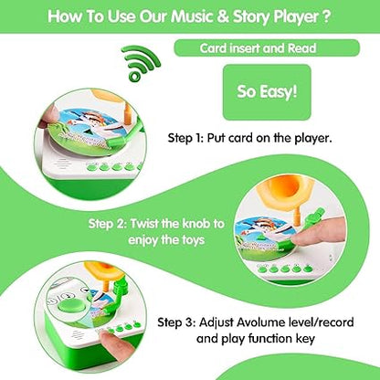 Multifunctional Kids' Educational Gramophone - Stories, Rhymes & Voice Recorder