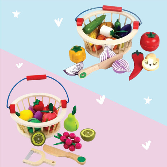 Magnetic Fruit & Vegetable Cutting Set Bundle