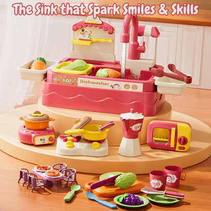 Kitchen sink with  microwave and 42 accessories