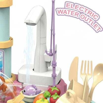2 in 1 kids dream washer sink with fishing game and pump
