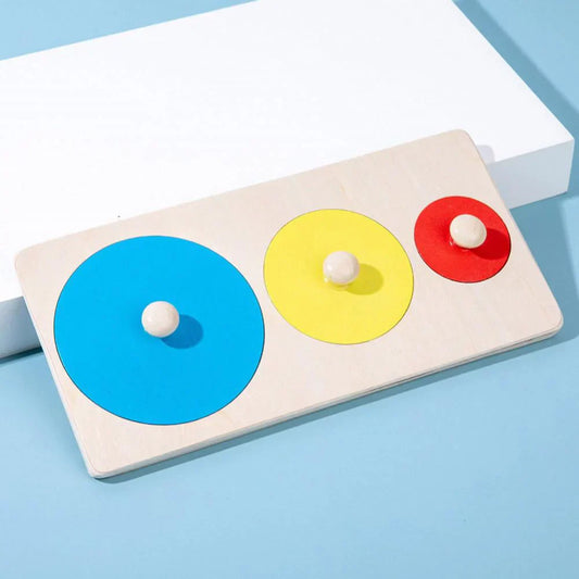 3 Size Circle Wooden Montessori Sorter Board for Toddler