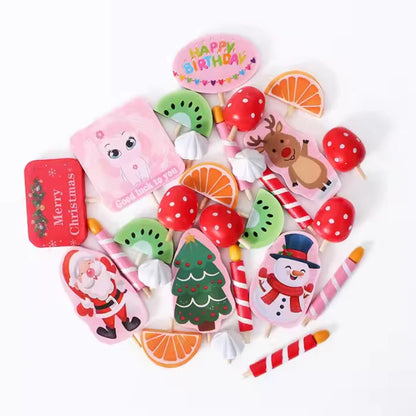 Wooden Birthday Cake Cutting Fruit Toys Creative Gifts Strawberry
