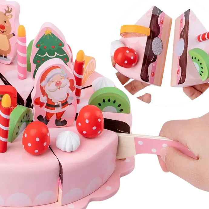 Wooden Birthday Cake Cutting Fruit Toys Creative Gifts Strawberry