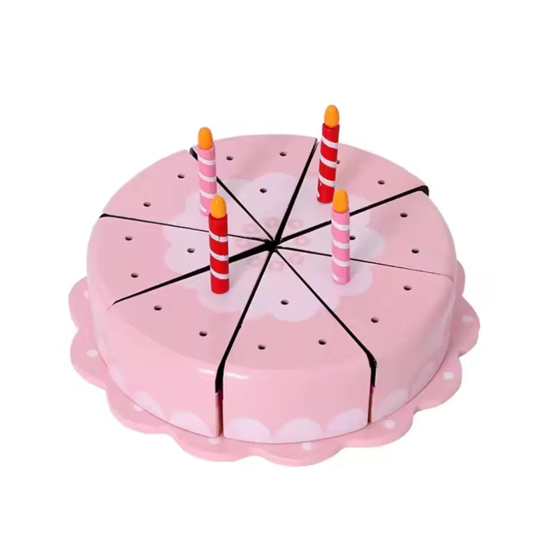 Wooden Birthday Cake Cutting Fruit Toys Creative Gifts Strawberry